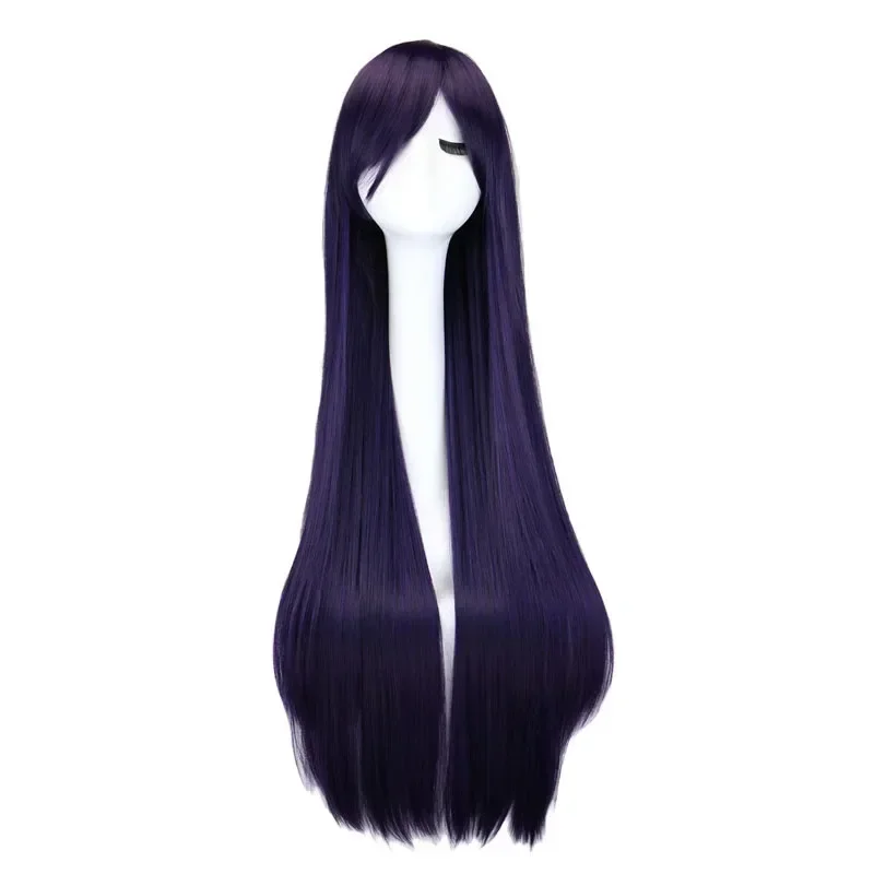 

Long Straight Cosplay Wig Black Purple Black Red Pink Blue Dark Brown 100 Cm Synthetic Hair Wigs