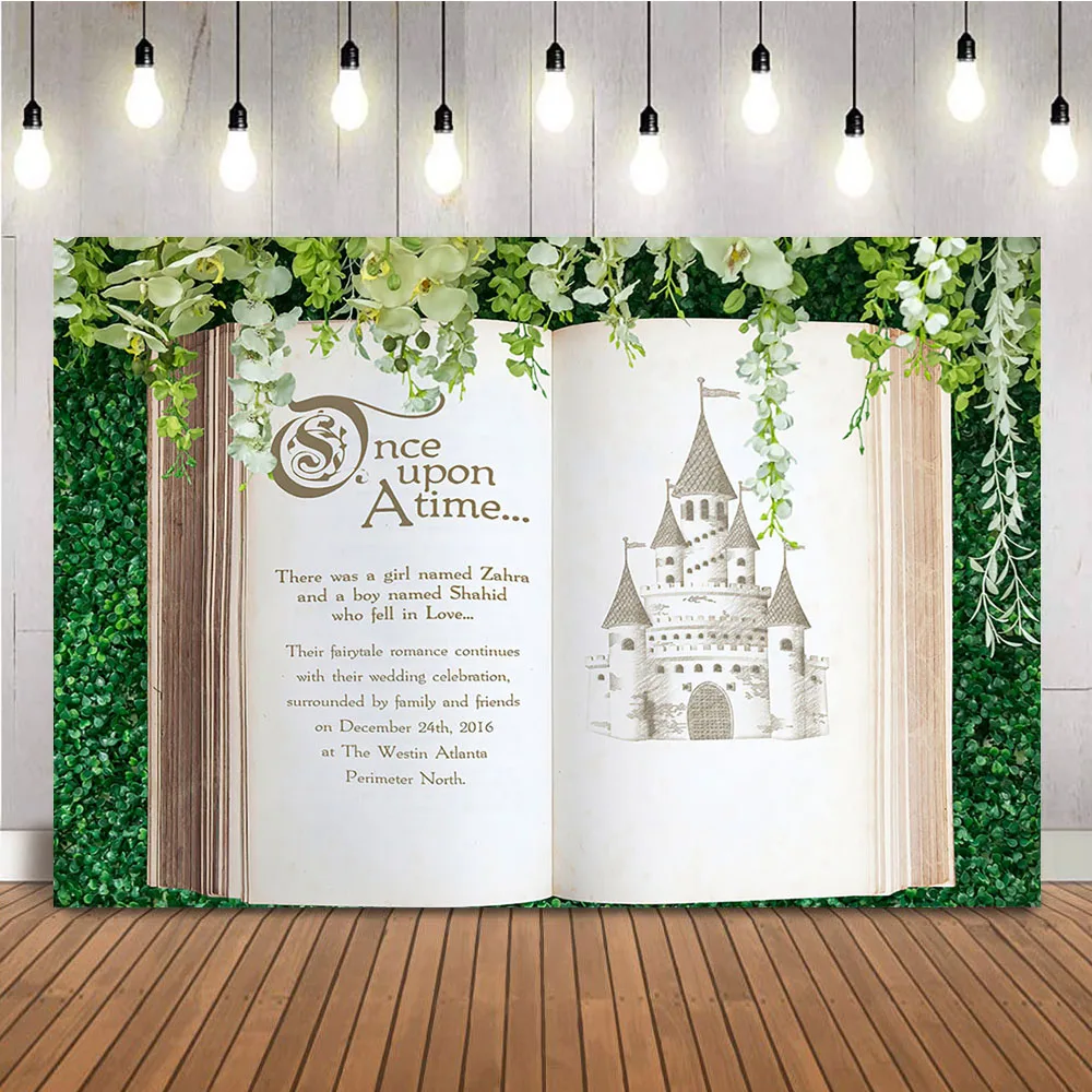 

Once Upon a Time Backdrop for Photography 1st Birthday Newborn Children Kids Photo Background First Birthday Theme Decorations