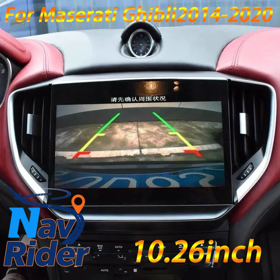 Pantalla curva de 10.26 pulgadas con CarPlay y Android para Maserati Ghibli 2014-2020, radio para coche, reproductor multimedia, GPS, estéreo, 4G, WiFi, unidad principal.