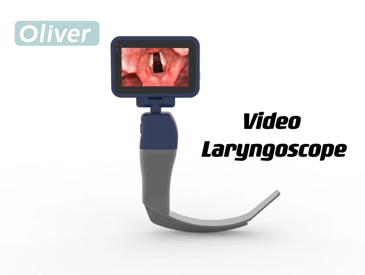 Video Laryngoscope 6 Stainless Steel Blades Reusable Sterilizable Blades Color TFT LCD Digital Video Laryngoscope Optional 3inch