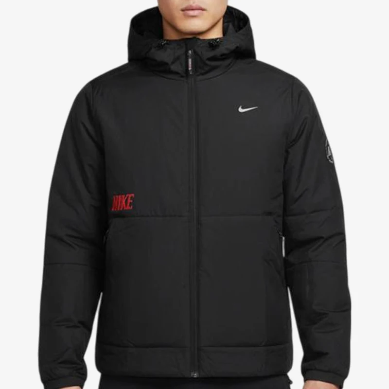 Nike genuine spring men's hooded warm and durable cotton jacket IQ3715-010