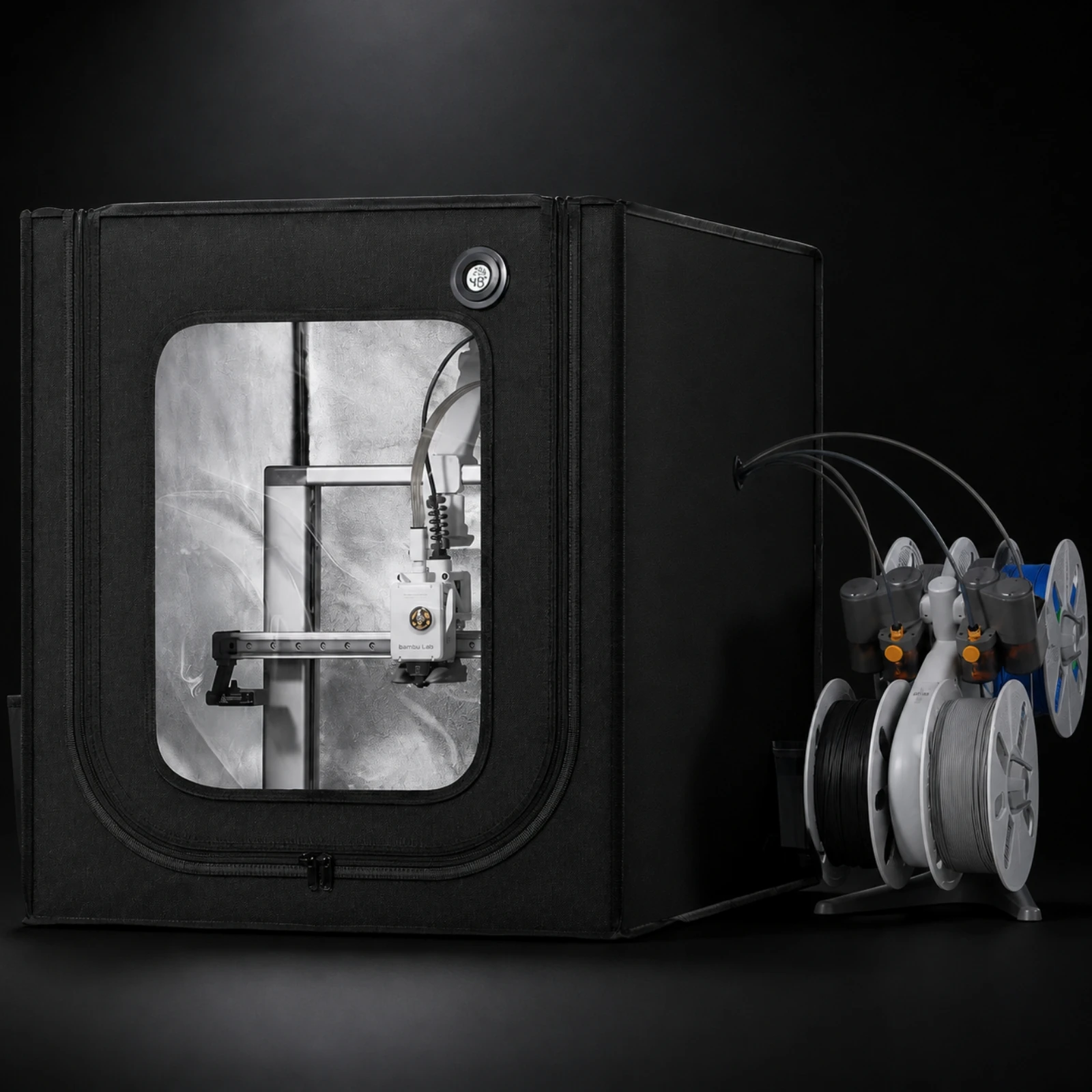 Bambu Workshop A1 Enclosure Easy to Install Soft-Sided 3D Printer Enclosure Enclosed 3D Printer Cover Compact