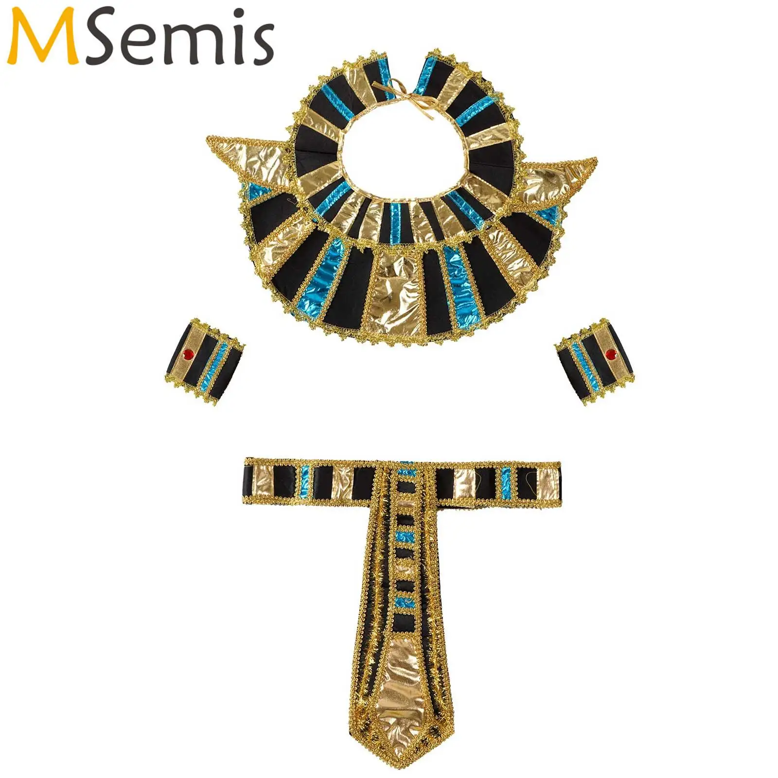 Men Women  Ancient Pharaoh Egypt King Egyptian Cleopatra Queen Egyptian Pharaoh Priest Cosplay Outfits Roleplay Costume Props