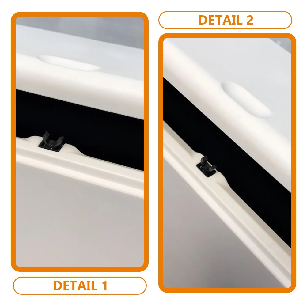 

20pcs Press Trash Can Accessories Plastic Garbage Lock Buckle Smooth Household Kitchen Use Push Button Latch for Small
