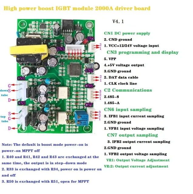 High-power Synchronous Boost/buck IGBT Module Driver Board