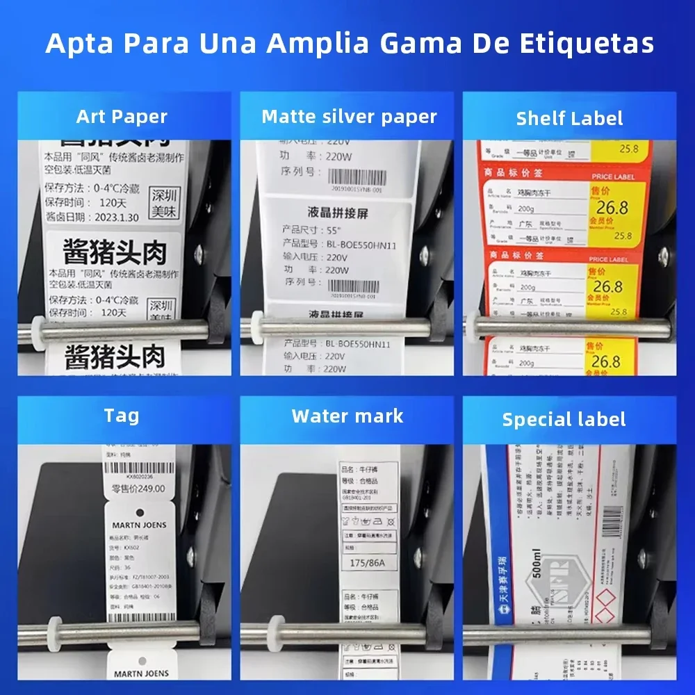 Automatic Label Rewinder Two-Way Rewinding Machine 100mm self-adhesive Barcode Label Paper Clothing Wash Mark Barcode Sticker