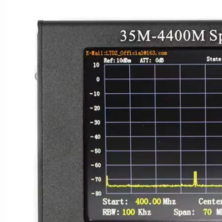 35M-4400MHz Handheld For Spectrum Analyzer 4.3 Inch For TFT LCD Aluminum Alloy Case For Radio For Walkie For Talkie For WiFi Tes