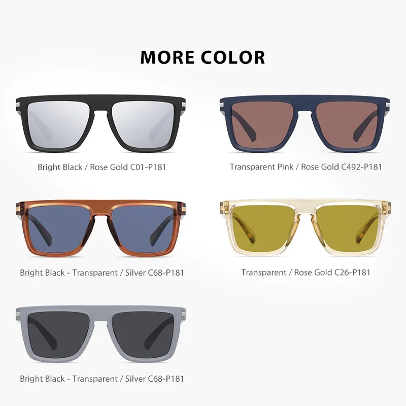 High quality new polarized sunglasses for men and women, fashionable and casual driving, fishing, UV resistant luxury glasses