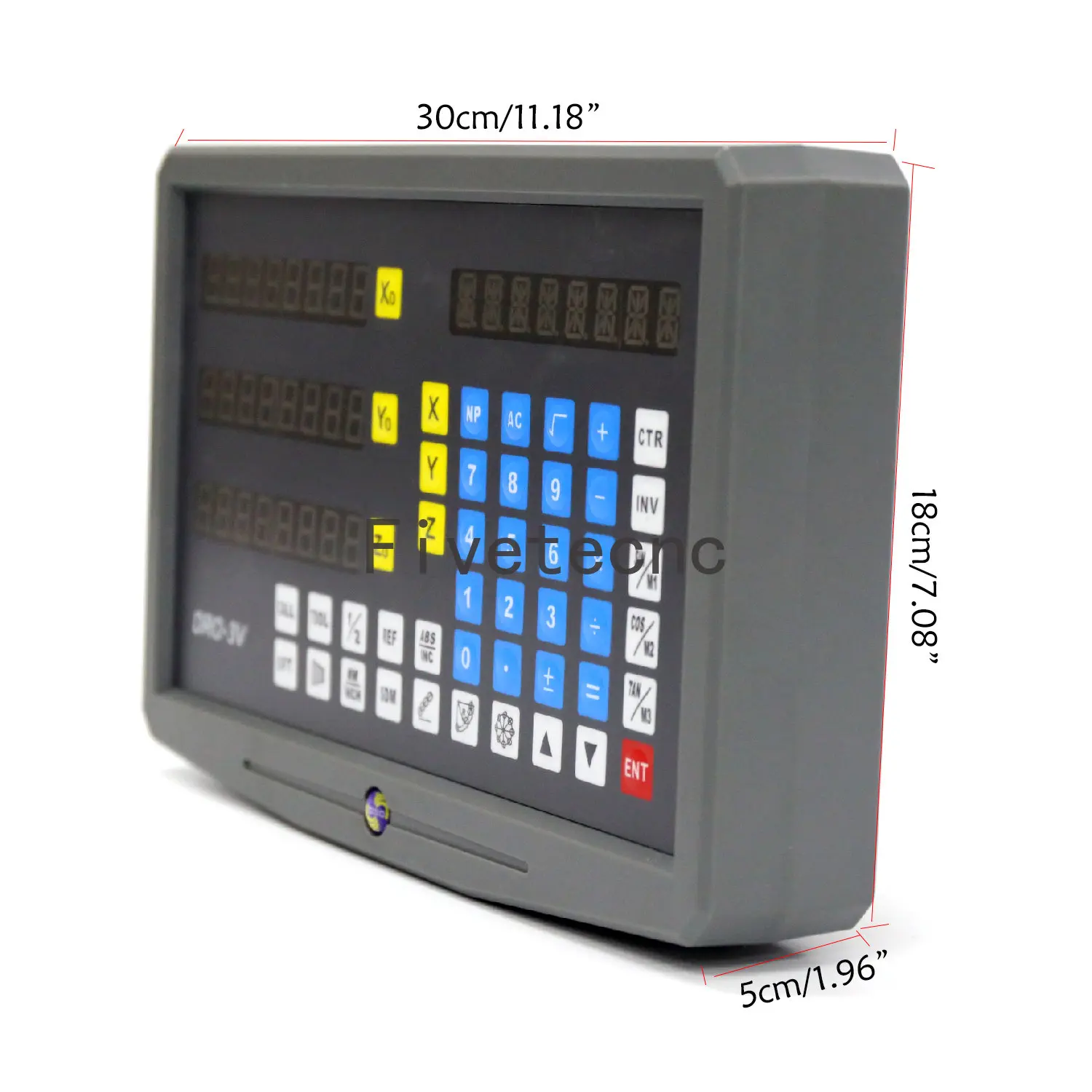 Imagem -02 - Dro Universal Eixo Digital Readout Fresagem Torno Dro 110v 220v Display Contador Tela Monitor Indicador Eixos