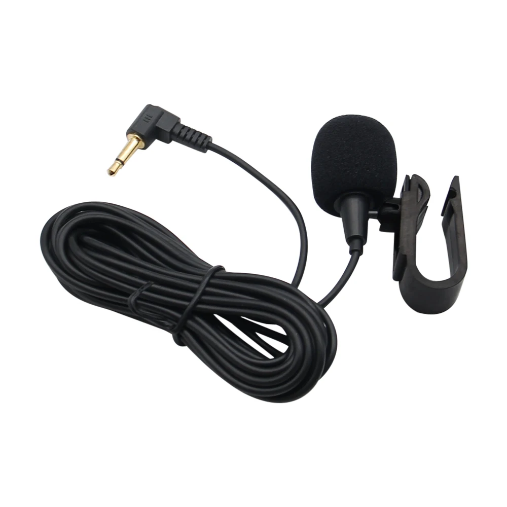Mini Car Audio Microphone 3.5mm Clip Jack Plug Mic Stereo Professionals Wired External Microphone For Auto DVD Radio 3m Long