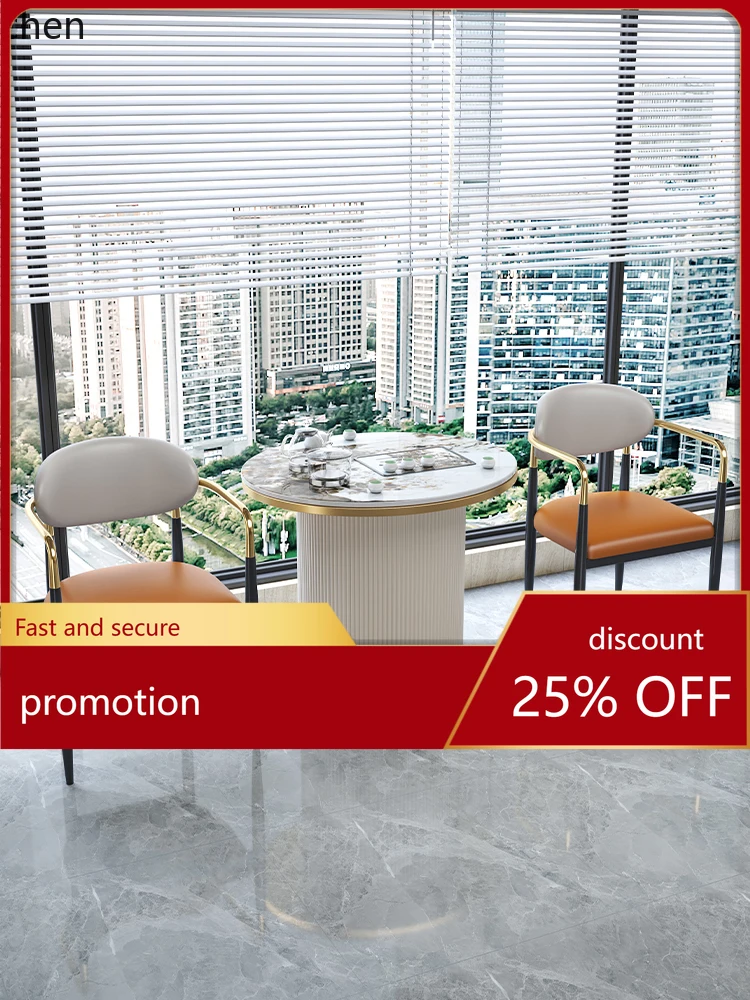 

YFY каменная тарелка, балконный стол-стулья, небольшой чайный столик, портативный журнальный столик для маленькой квартиры