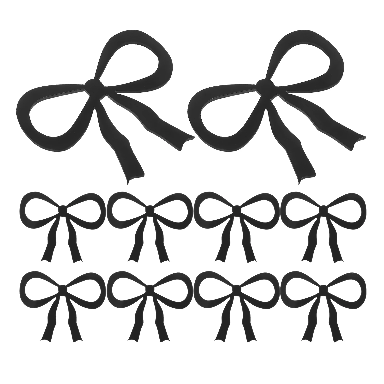 

Bow Glass Decoration Acrylic Charms Cup Labels Bar Drink Markers Identifiers Tag Cocktail Accessories Drinks