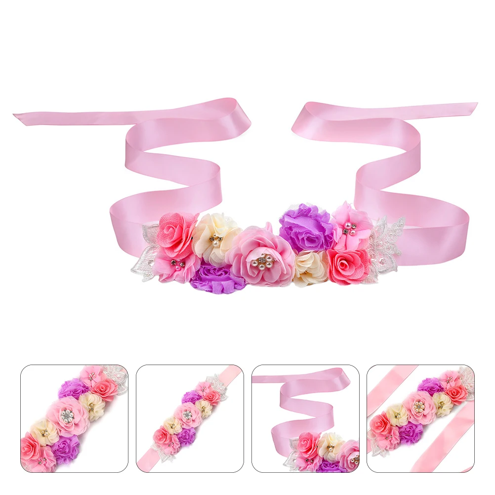 

Pearl Waistb Rhinestones Belt Ladies Garters Brides Cloth Wedding Party Decorative Bridal Belt Flower Pearl Accessory