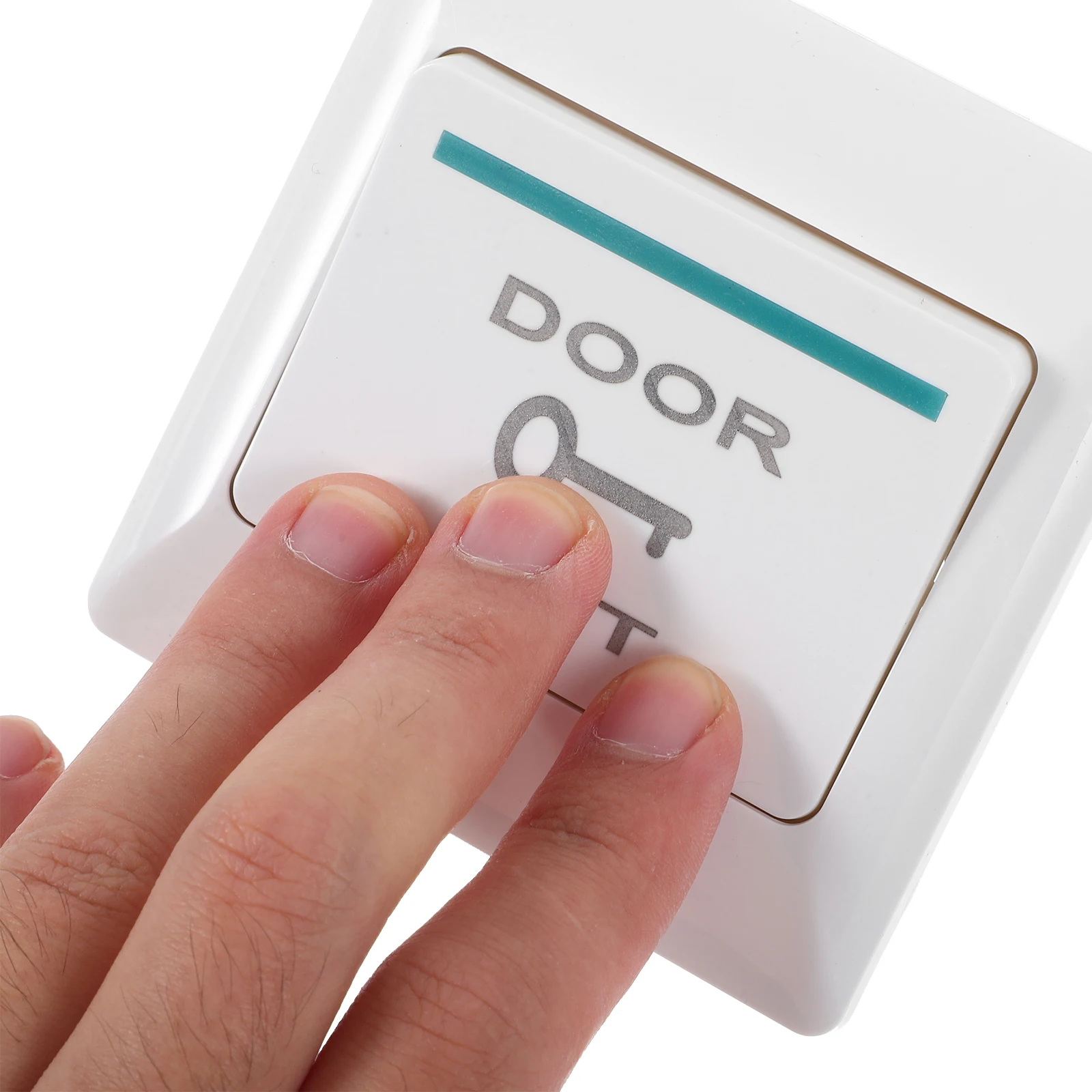 

Durable Push To Exit Button Panel Door Access Control System Automatic Reset Design Resilient Doorbell Wall Plate Cover For