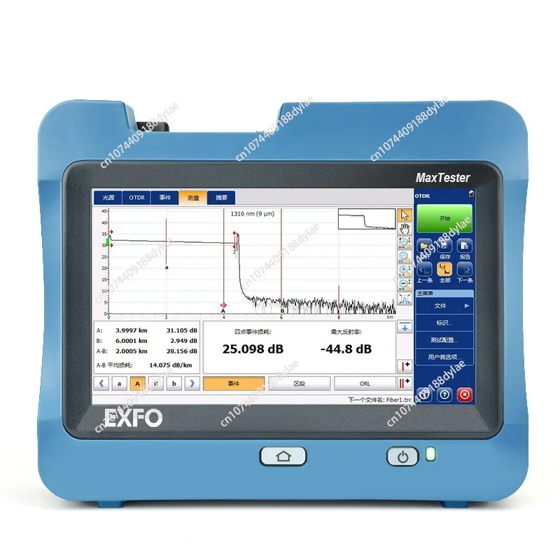 EXFO MAX-730D-SM8 Live Single Mode OTDR 1310/1550nm/1650 39/38/38dB Optical Time Domain Reflectometer Multi languages