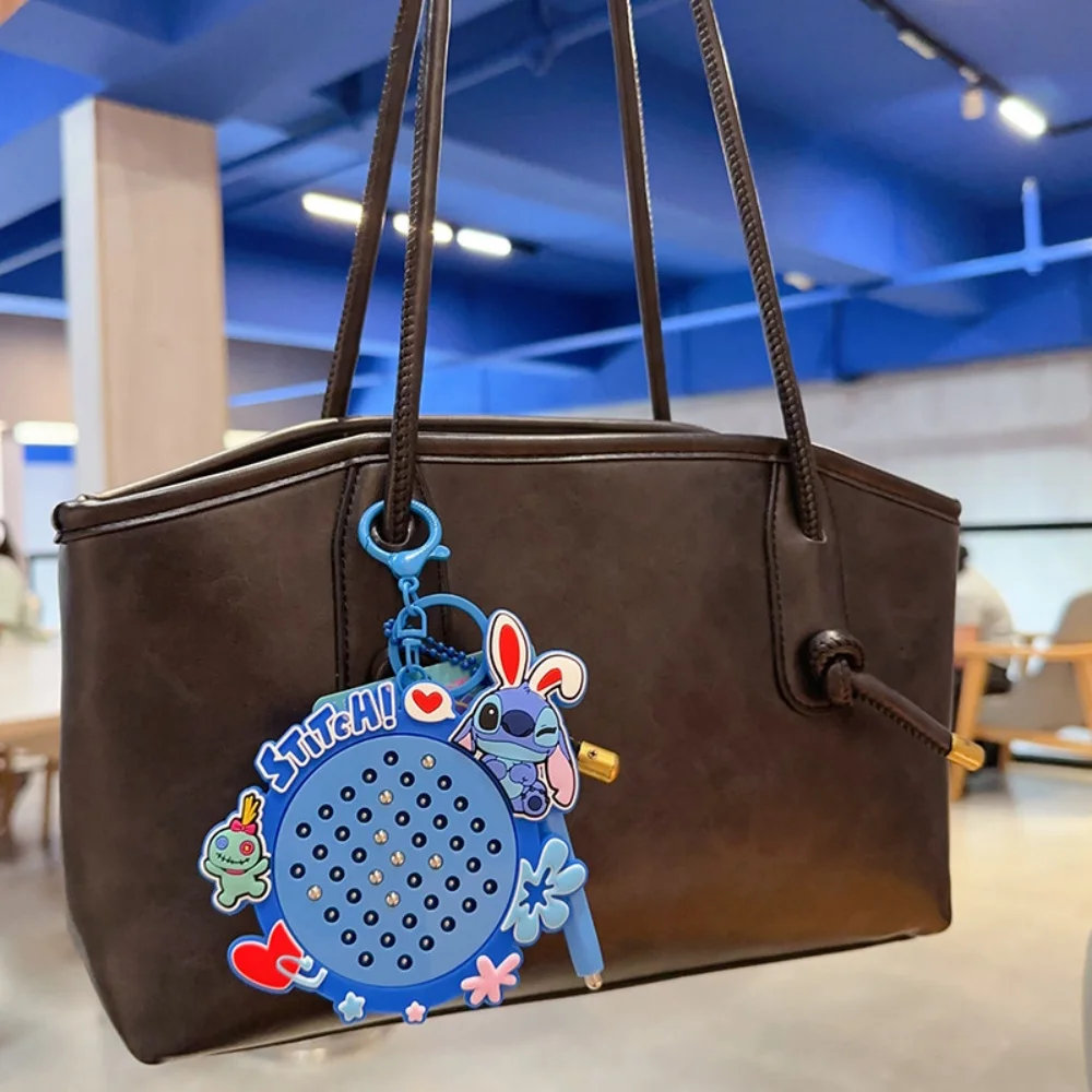 Genuine Disney Lilo & Stitch Cartoon Keychain Anime Stitch Fun Magnetic Educational Toys For Woman Handbag Display Birthday Gift view 2