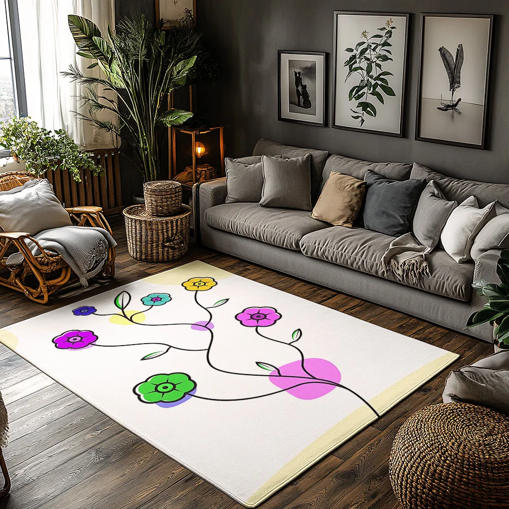 

Милый цветочный коврик для дома и улицы, приветственный коврик, мягкий впитывающий напольный коврик, домашний декор, входной знак, моющийся нескользящий коврик