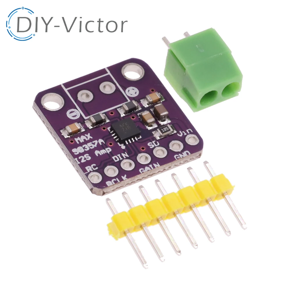 MAX98357 3W Class Audio Amplifier Board  I2S stereo Module Dac Decoder Module Filterles Audio Board For for Raspberry Pi Esp32