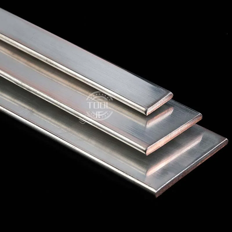 

Length500mm 1PcsT2 Tin-Plated Copper Flat Bar High Conductivity Grounding Busbar Thick2mm 3mm 4mm 5mm 6mm 8mm 10mm Width10-50mm