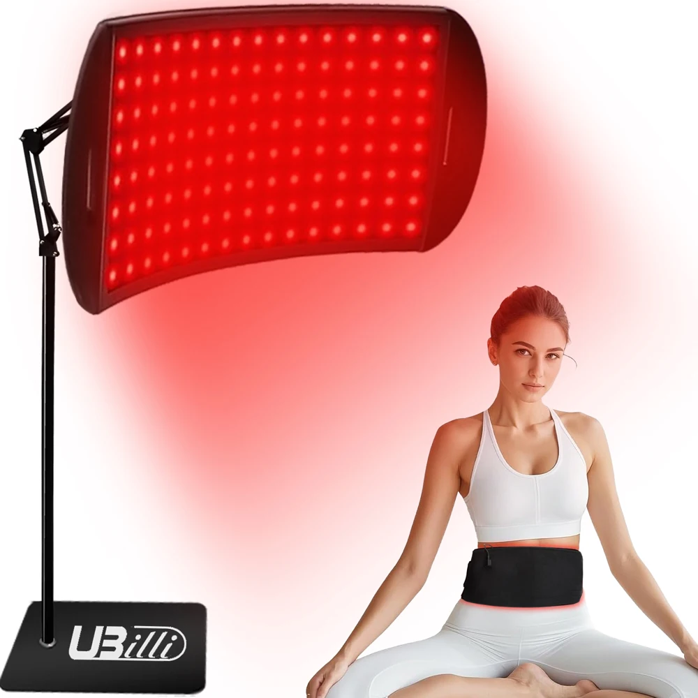

Лампа для здоровья Ubilli Red Light для красоты, панель для терапии красным светом, подставка для красоты, лампа для терапии красным светом и подставкой