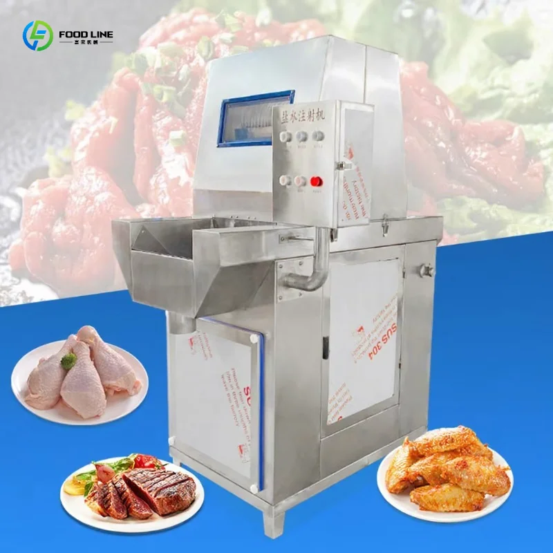 Customized Automatic Stainless Steel Meat Flavor Injector, Saline Meat Injection Machine, Flavor Injector for Sale
