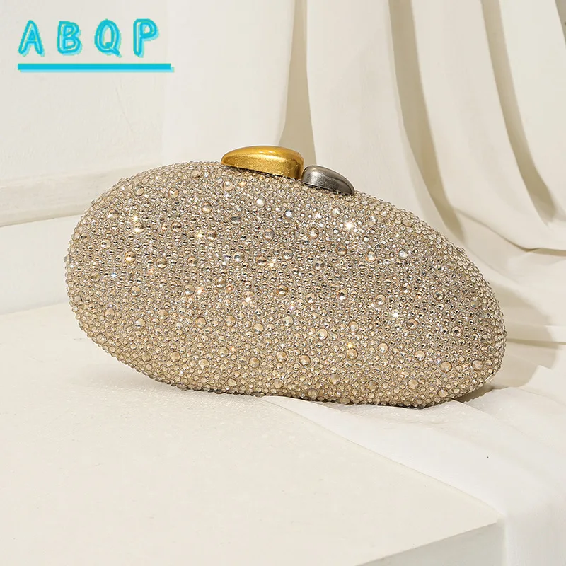New Dinner Clutch Bag Luxury Brand Dinner Party Clutch Bag Diamond Shining Personality Fashion Women's Shoulder Messenger Bag