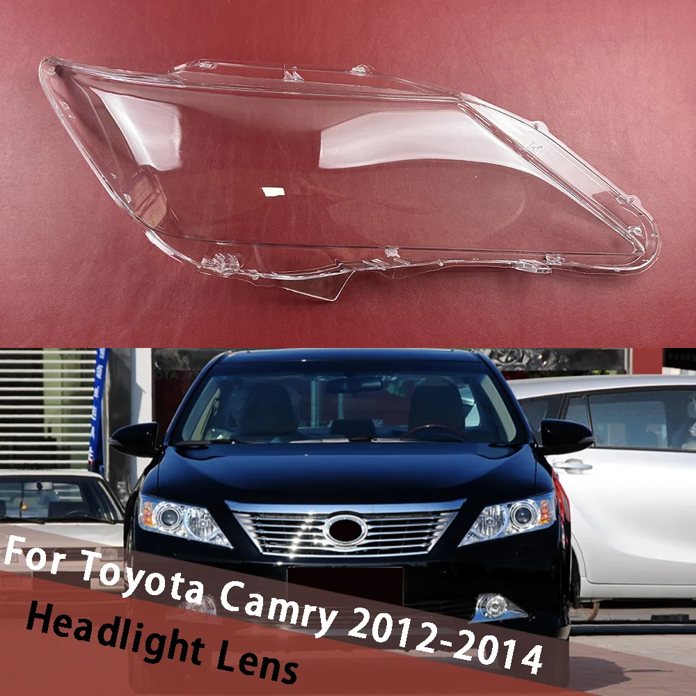 

For Toyota Camry 2012 2013 2014 Car Accessories Transparent Lampshade Imported Headlamp Lamp Cover Headlight Shell Plexiglass