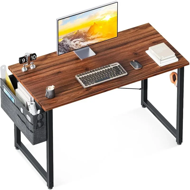 

ODK Computer Desk, Small Study Desk, Desk with Storage, Work Desk with Headphone Hook for Small Space Home Office