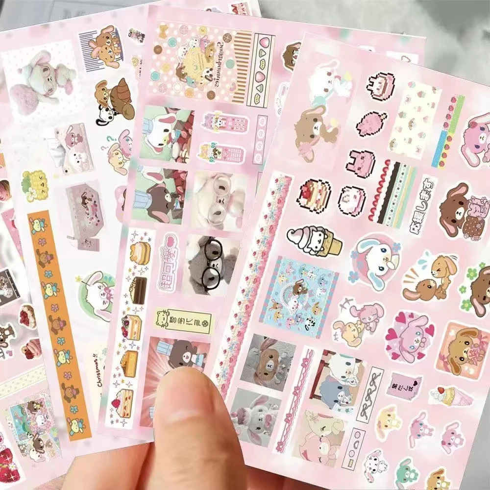 

Набор из 8 стикеров-наклеек «Кролики» для декора, водонепроницаемые, в стиле граффити, популярные, для творчества и декоративных работ