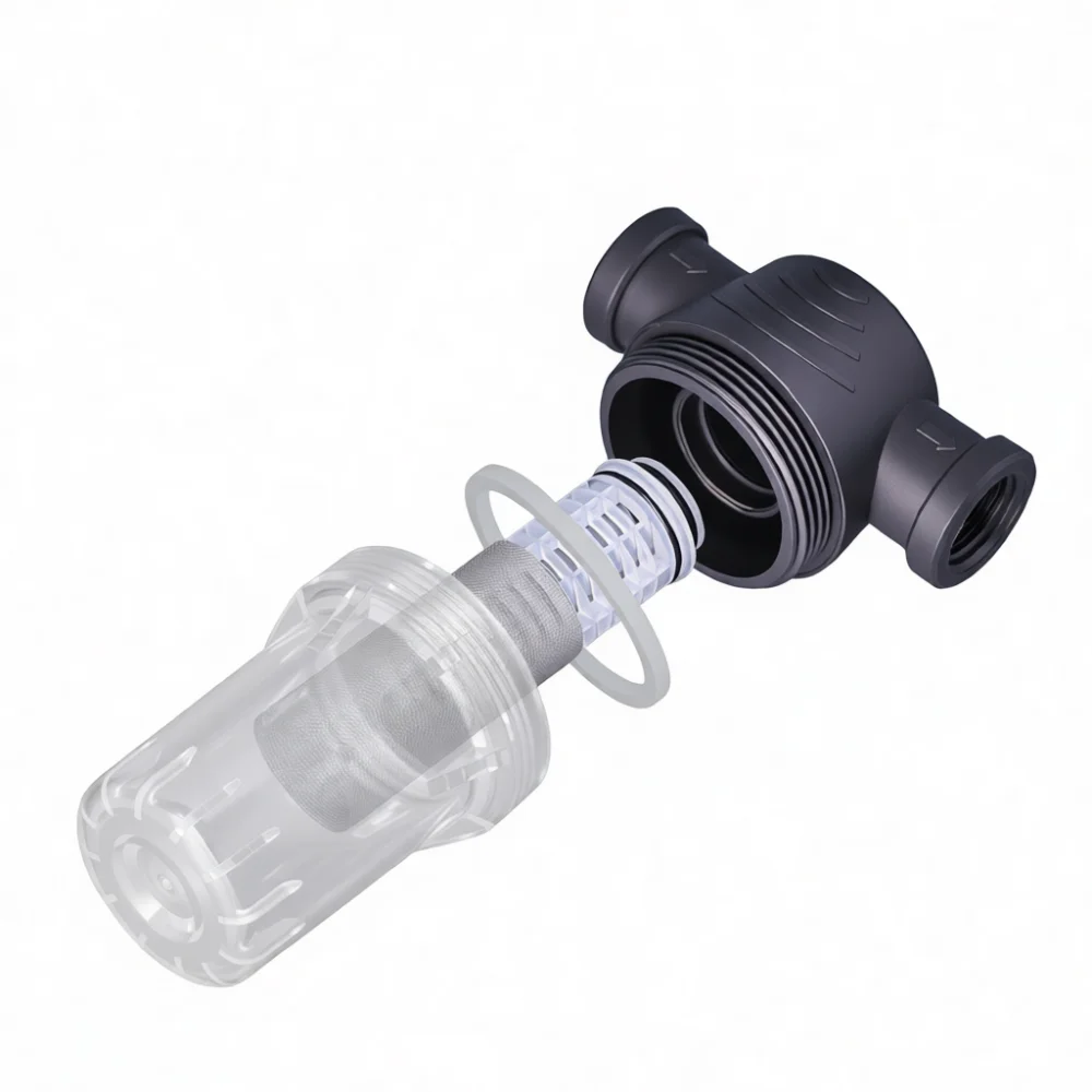 For LCAUTOMATA Transparent Pipe Filtration Device Sediment Removal Shower Filter Home Brewing Water Treatment Supplies