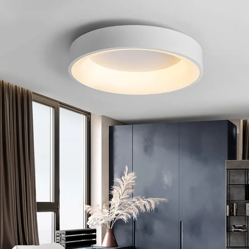 

Nordic Ceiling Light Modern LED Simple Lamps For Living Room Bedroom Study Restaurant Home Indoor Round Decor Lighting Fixture