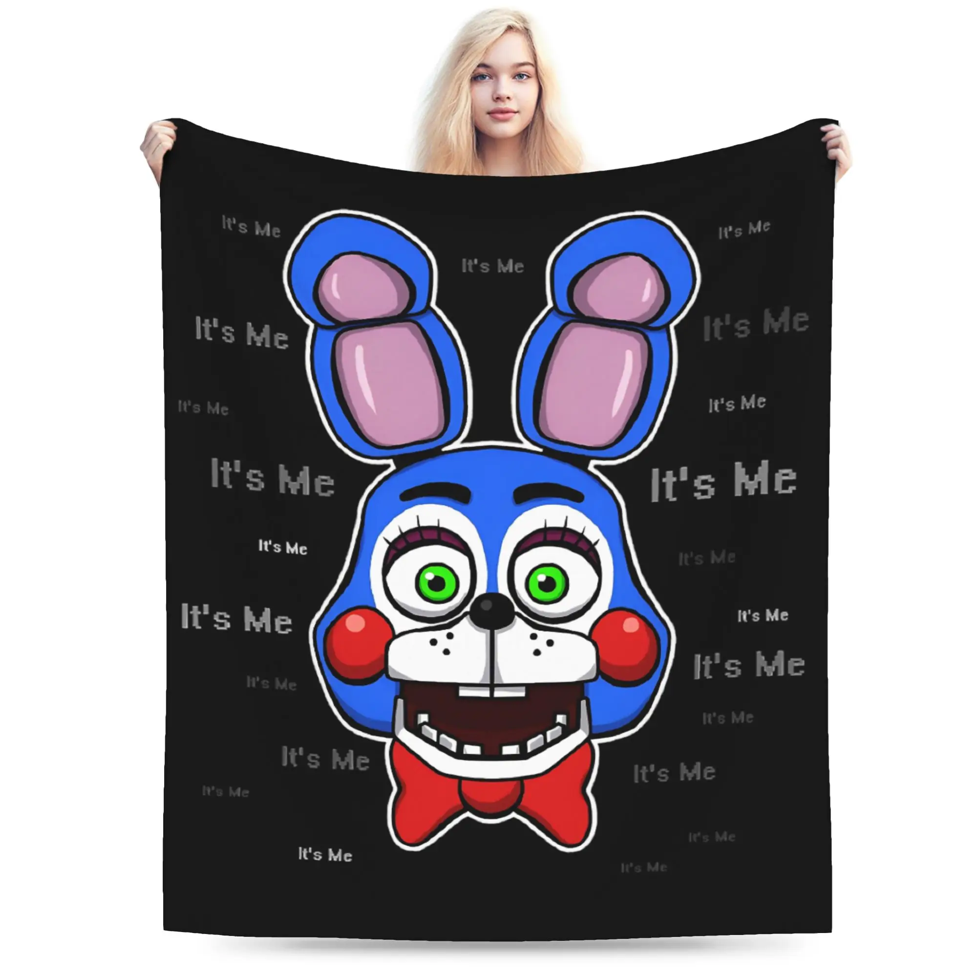 

FNAF At Freddys Blanket Velvet Spring Autumn Multifunction Super Warm Throw Blanket for Bedding Travel Quilt
