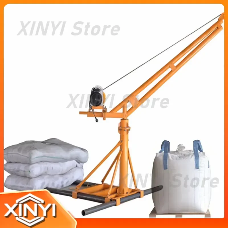 Small crane equipment Building materials Lifting tools 500kg hoist roofing machine