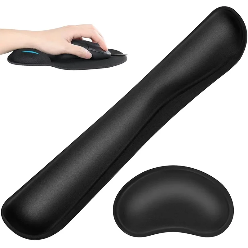 

Keyboard Wrist Rest Mouse Pad With Wrist Support Memory Foam Keyboard Pad Ergonomic Mousepad For Office Gaming Computer Laptops
