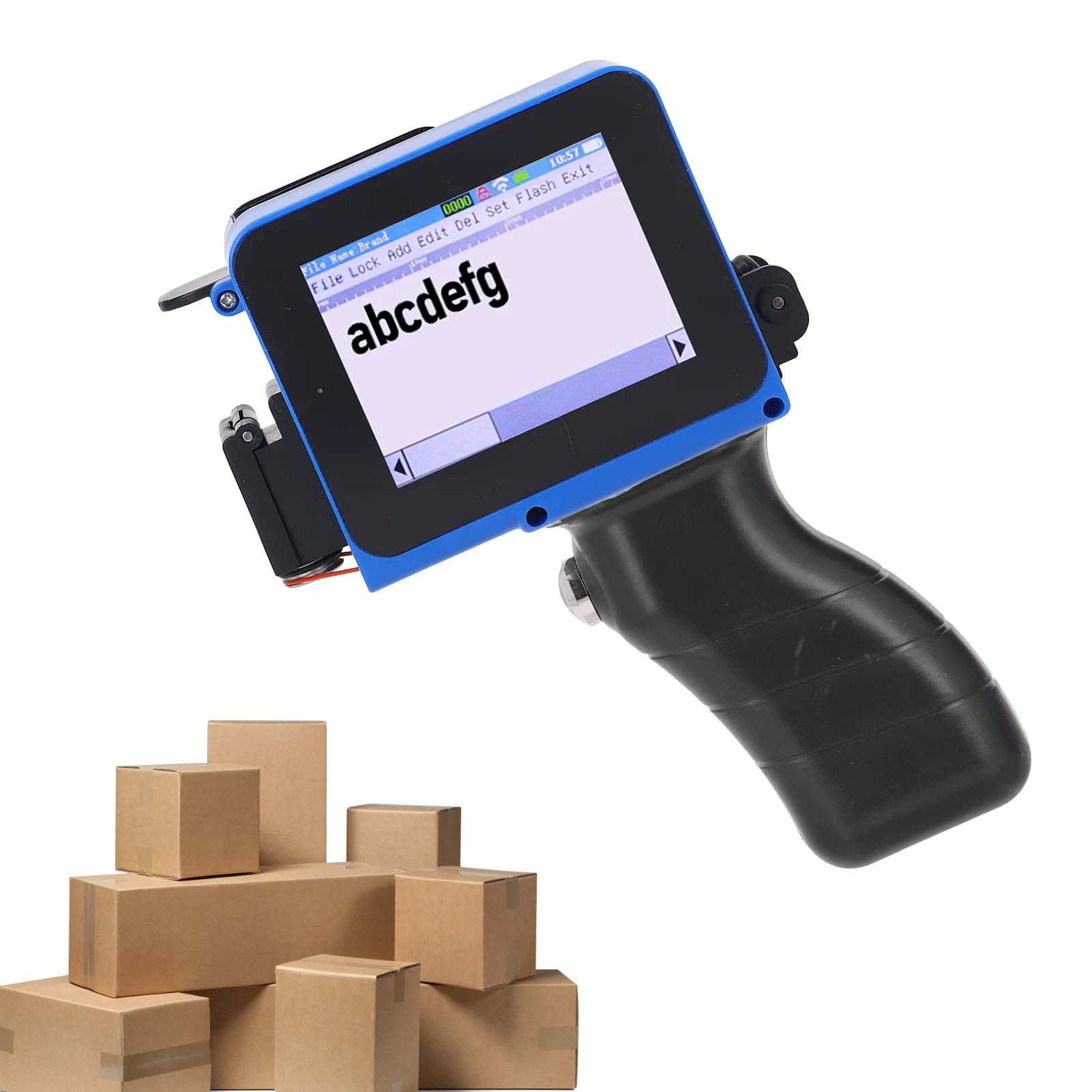 【ساخن】طابعة نافثة للحبر محمولة 12.7 مم تدعم متعدد اللغات، وحدة ترميز نفث الحبر المحمولة 4.3 بوصة لملصق تاريخ رقم النص