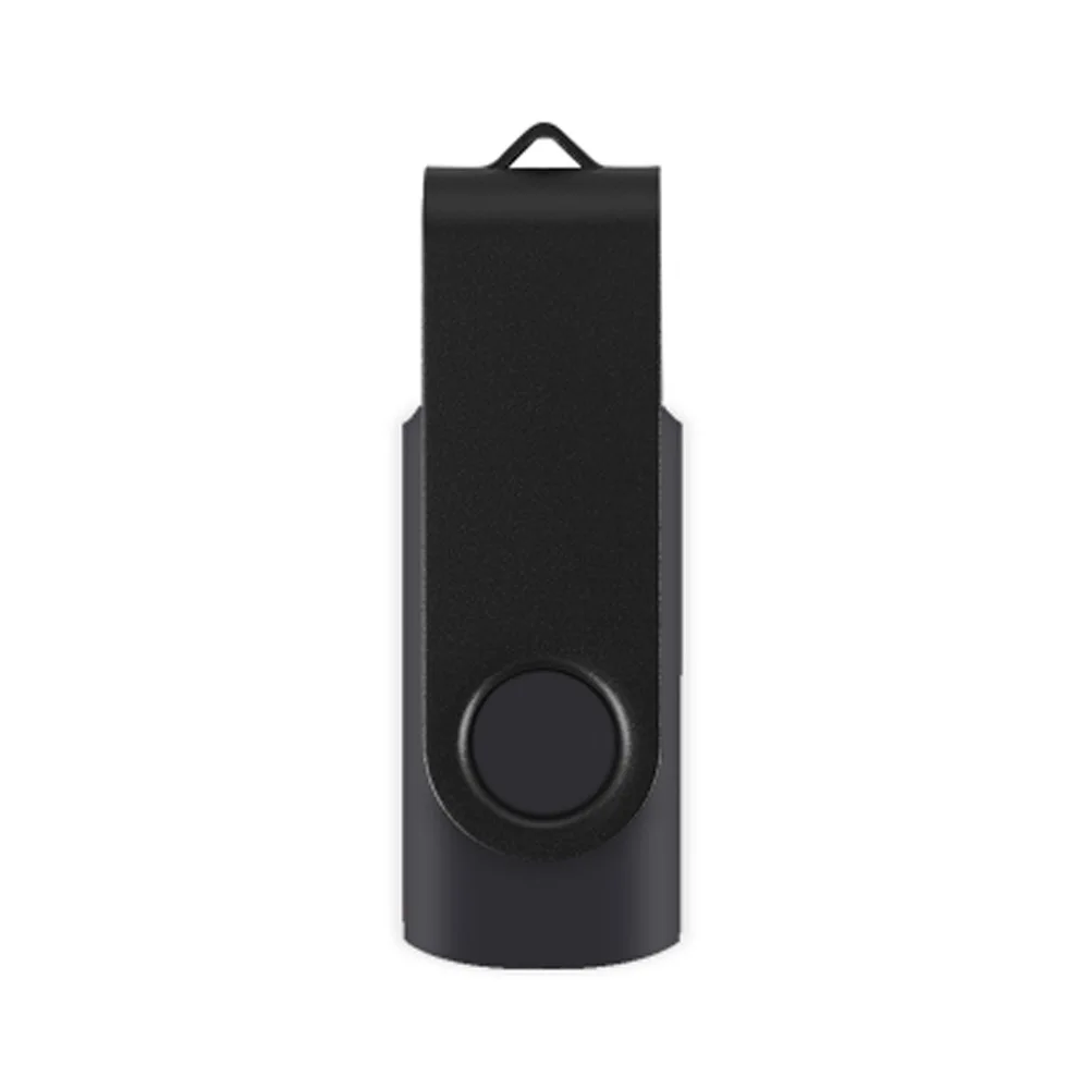 แฟลชไดรฟ์ USB2.0หมุนได้แบบโลหะสี10ชิ้น/ล็อตแฟลชไดรฟ์ขนาด2GB 4GB 8GB 16GB 32GB 128GB