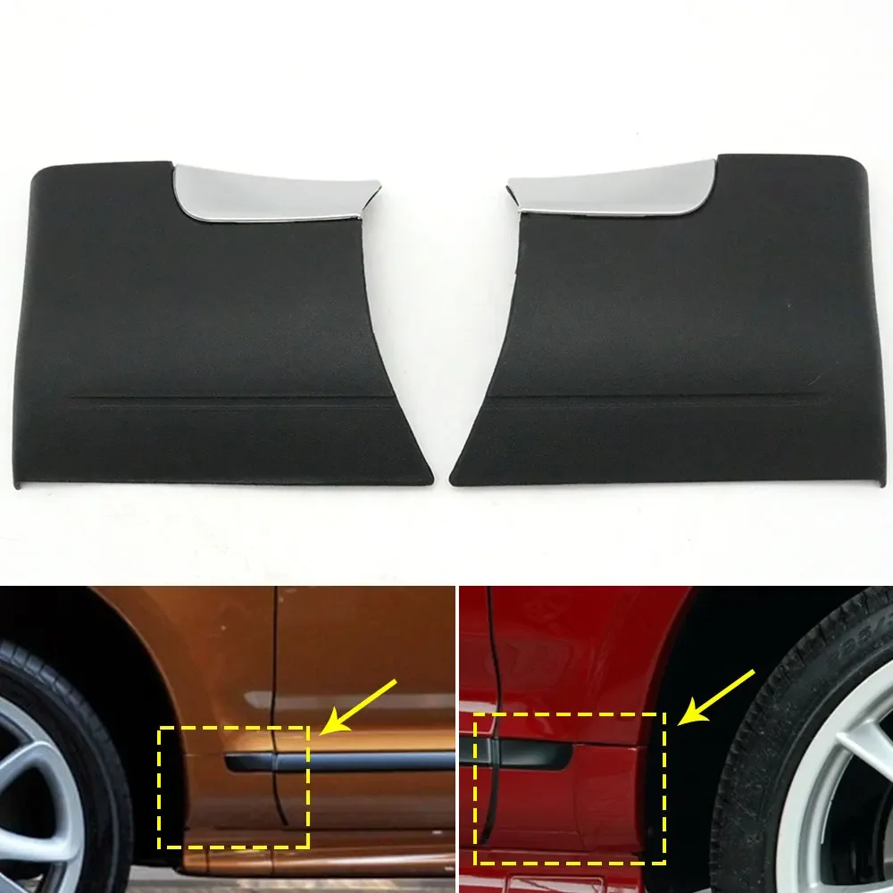 Cubierta de falda inferior de puerta de coche, guardabarros, cubierta de delantal, moldura de esquina, tapa embellecedora para Porsche Cayenne 9PA