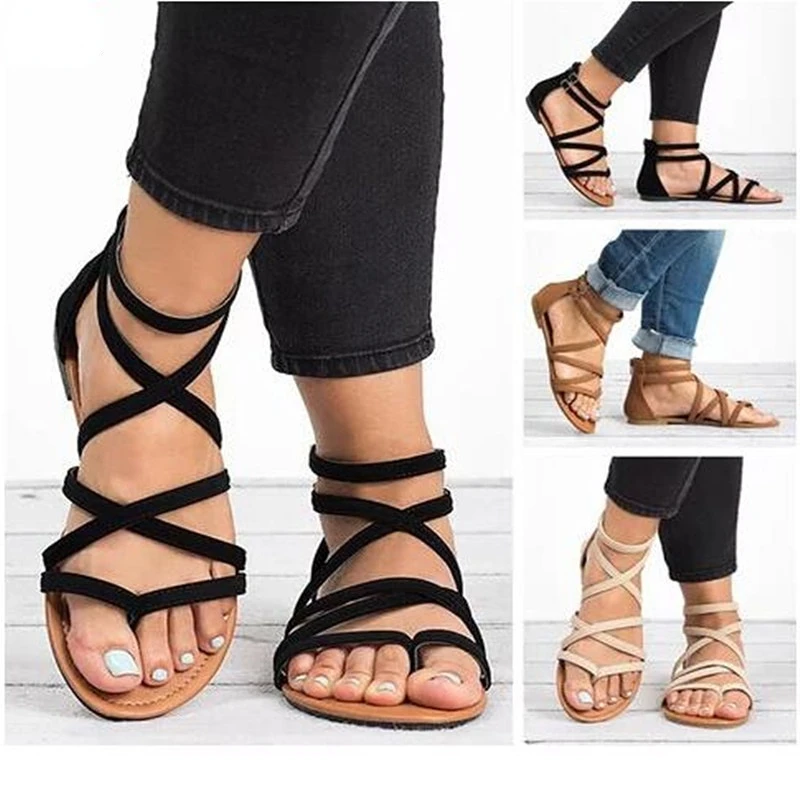 Women Flipflop Sandals 2022 New Summer Footwear Plus Size 43 Ladies Flat Sandal Female Casual Beach Shoes Comfortable Slippers