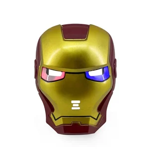 Disney Spider-Man Led Mask for Children, Iron Man, Captain America, Party, Stage Support, Legal, Anime, Gift 10 Main Sales Mask of Iron Man - №6