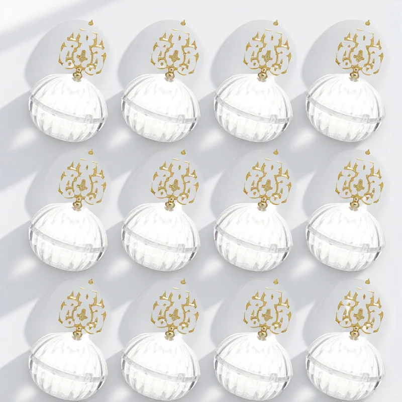 

12Pcs Small Candy Boxes Transparent Candy Wrapping Boxes for Bridal Shower Birthday Party Favor Unique Style Treat Containers