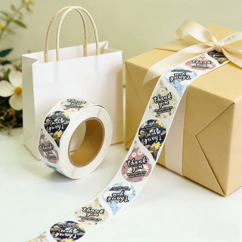 

500Pcs/Roll Waterdrop-shaped Thank You Stickers Seal Labels Gift Packaging Sticker Wedding Birthday Party Offer Stationery Decal