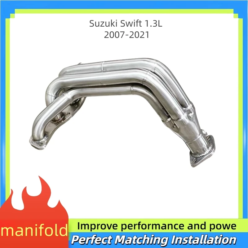 

Suitable for Suzuki Swift 1.3L 2007-2021 High performance exhaust manifold stainless steel front pipe custom exhaust manifold