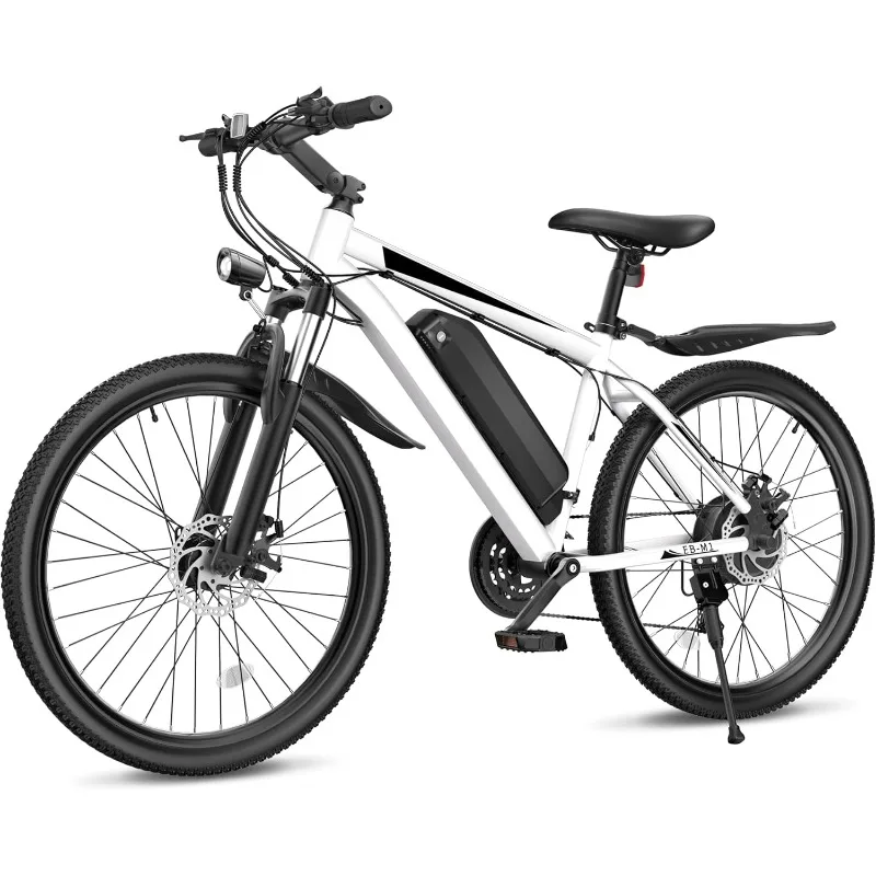 

Electric Bike for Adults, 26" Ebike 1000W Peak Motor, 21.7MPH 50Miles Electric Mountain Bike with 48V Removable Battery, 7-Speed
