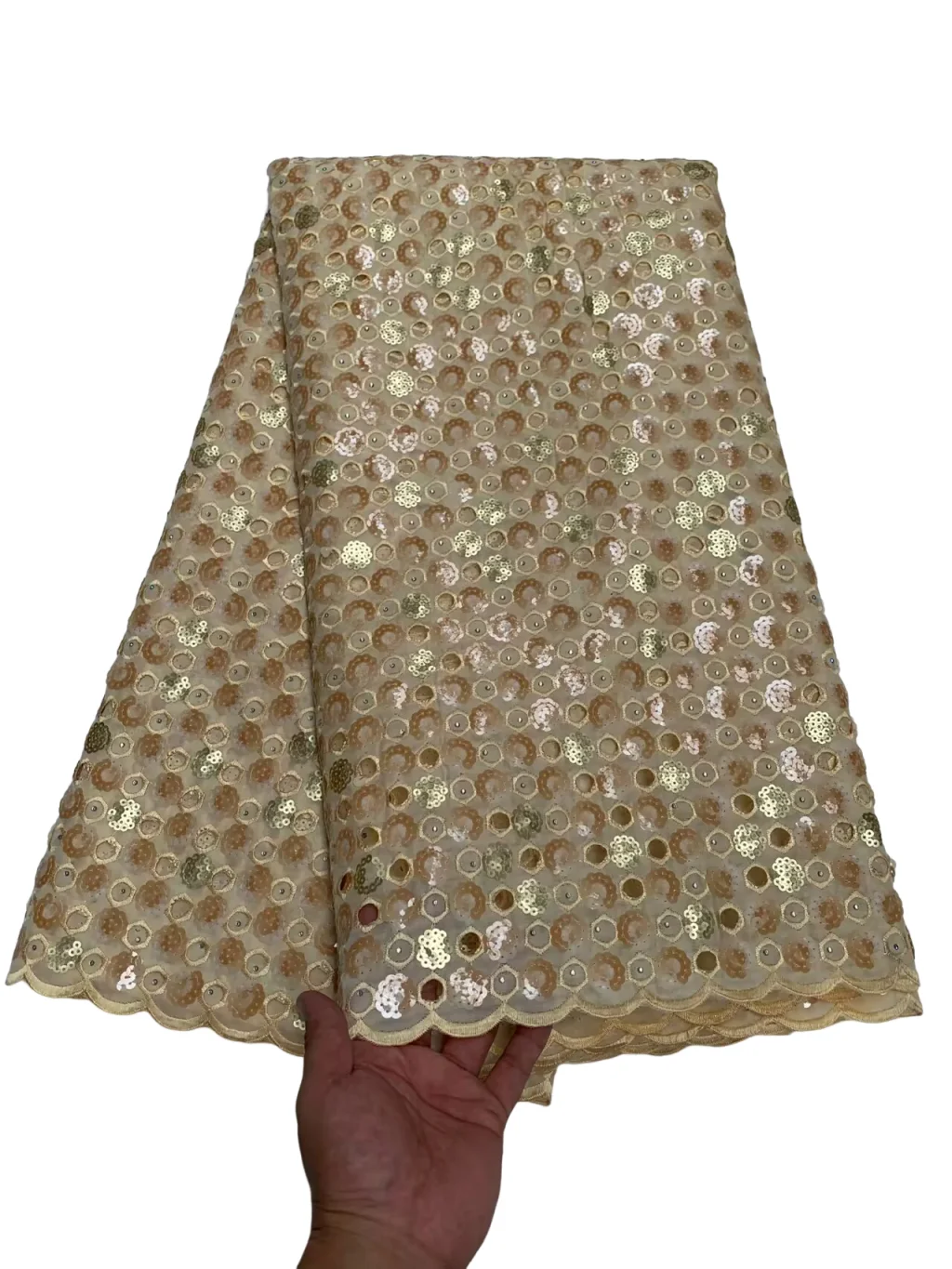 

Original Handcut Stones Lace Fabric African Organza Lace With Lots Of Stones High Quality And Exclusive For Wedding Big Occasion