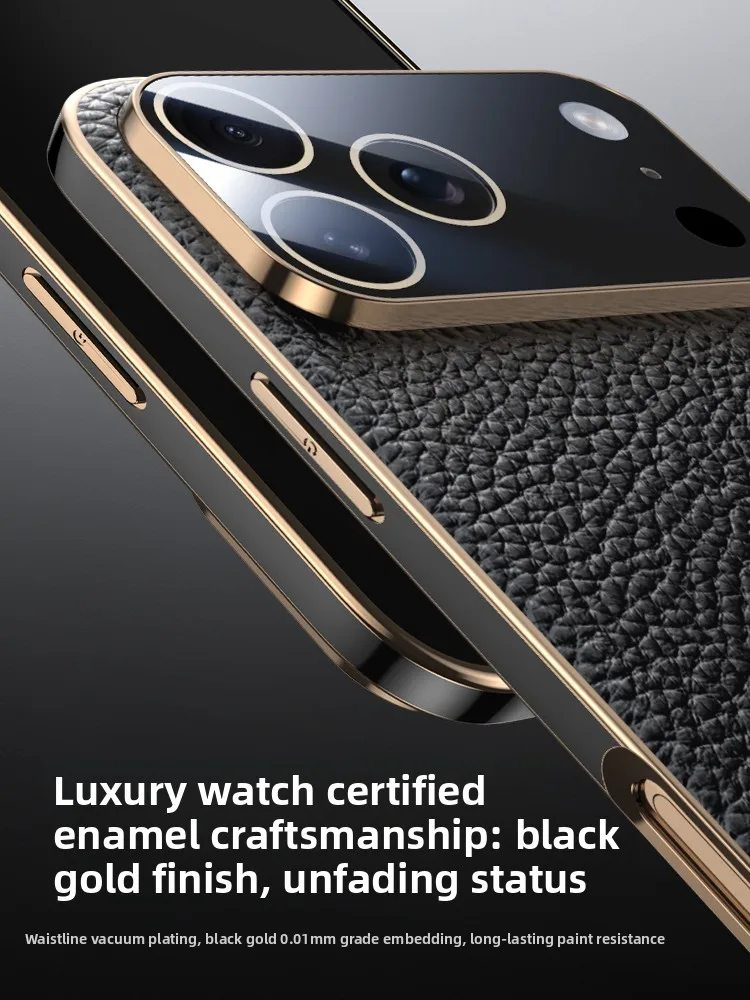 

Чехол для iPhone 17 Pro Max с полной защитой объектива, магнитный чехол для телефона, деловой чехол из натуральной кожи для iPhone 17 Pro, для iPhone 17