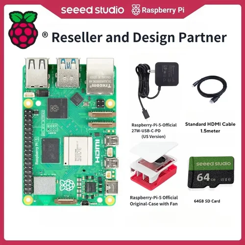 Raspberry Pi5 8GB 16GB 4GB 2GB Kit portátil MIni PC ordenador, 2,4 GHz 64bit Quad-core Arm Cortex-A76, Bluetooth5.0, BLE inalámbrico