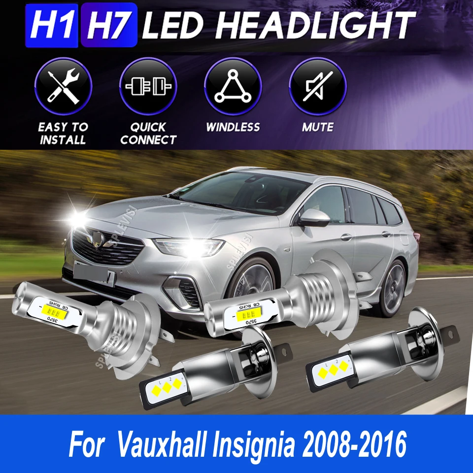 

H1 H7 Main Dipped Headlight 1:1 accurately mimics the filament position For Vauxhall Insignia 2008 2009 2010 2011 2012 2013-2016