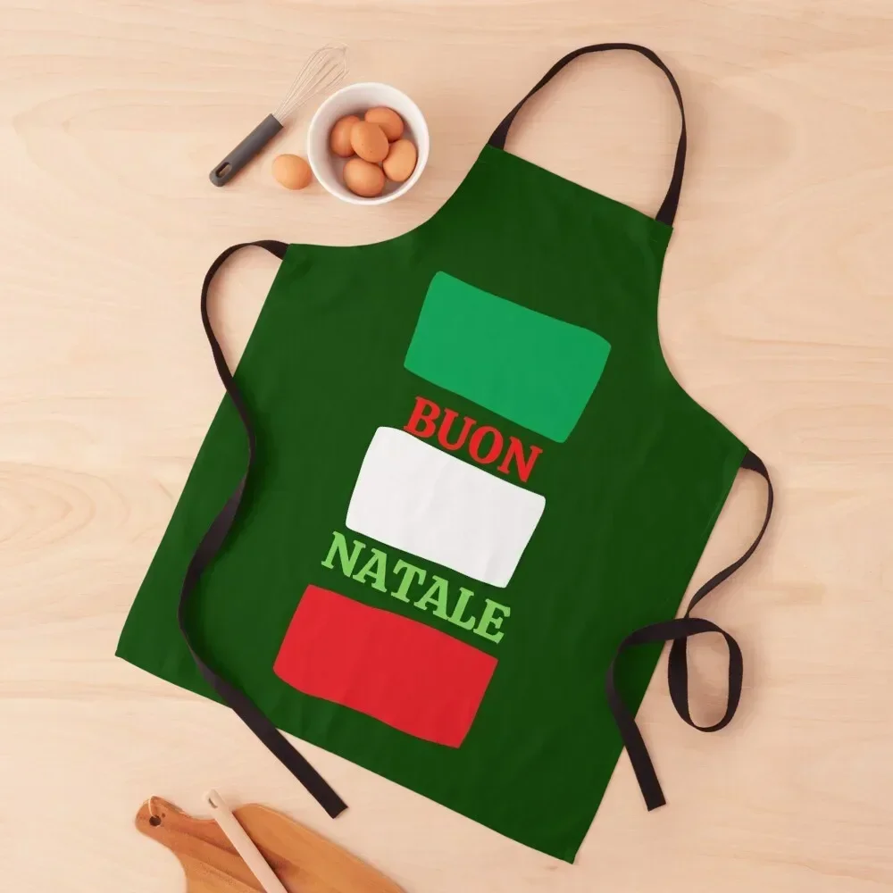 

Buon Natale Apron work ladies Kitchen Man Women Kitchen Apron