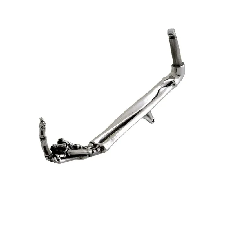Adjustable Kickstand Motorcycle Middle Finger Skeleton Universal Adjustable Motorbike Kick Stand Adjustable Alloy Motorbike Foot