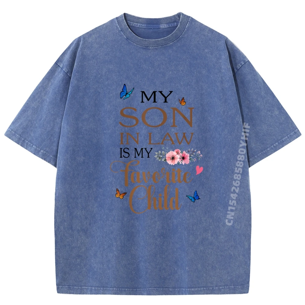 ابنتي في القانون هو طفلي المفضل أمي الرجال الجرافيك تيز الشتاء الفاخرة مصمم رجالي الترفيه غسلها تي شيرت المهوس #1